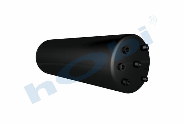 Air Tank Ø285 L:863 Steel UN Lt:55 Black (RAL9005)
