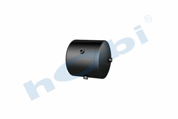 Air Tank Ø300 L:339 Steel DF Lt:20 Black (RAL9005)