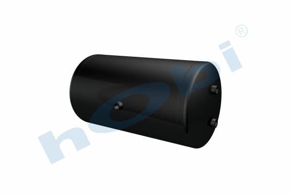 Air Tank, Ø310 L:597 Steel, OT Lt:40 Black (RAL9005)