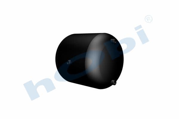 Air Tank Ø396 L:452 Steel VL Lt:50 Black (RAL9005)