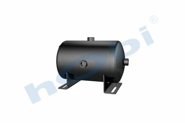 Air Tank Ø206 L:342 Steel Body With Bracket UN Lt:10 Black (RAL9005)