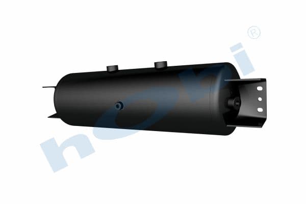 Air Tank Ø206 L:684 Steel Cover With Bracket UN Lt:25 Black (RAL9005)