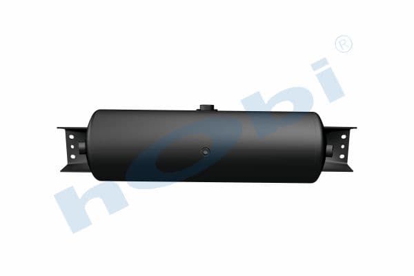 Hava Tankı, Ø206 L:684 Çelik, Kapak Braketli, UN Lt:25 Siyah (RAL9005)