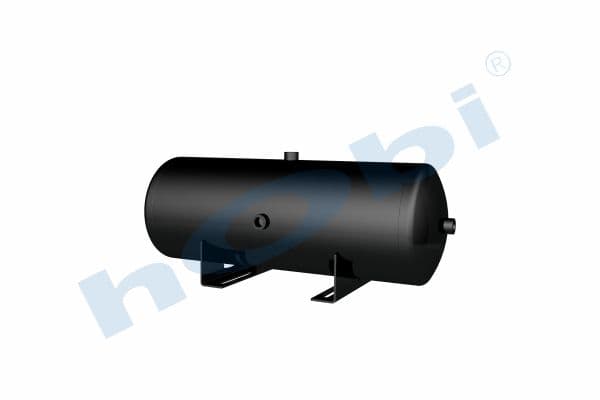 Air Tank Ø246 L:692 Steel Body With Bracket UN Lt:30 Black (RAL9005)