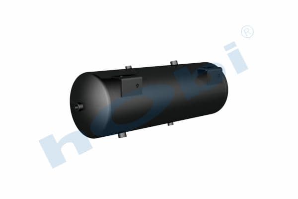 Air Tank Ø246 L:762 Steel Body With Bracket UN Lt:36 Black (RAL9005)