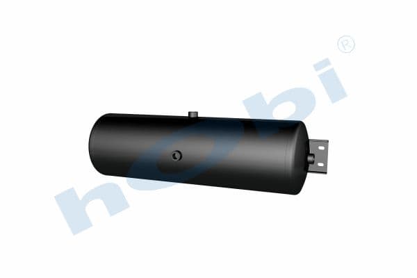 Air Tank Ø246 L:815 Steel Cover With Bracket UN Lt:38 Black (RAL9005)