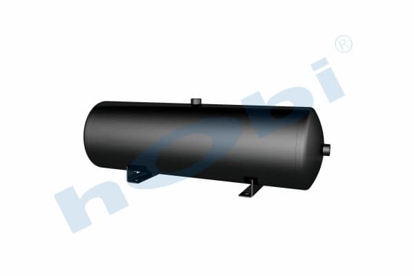 Air Tank Ø246 L:809 Steel Body With Bracket UN Lt:38 Black (RAL9005)