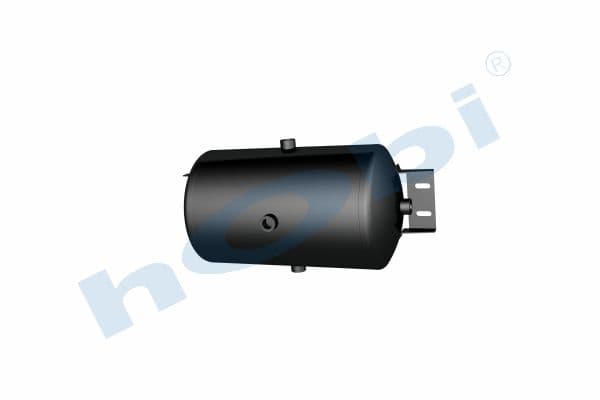 Air Tank Ø250 L:458 Steel Cover With Bracket UN Lt:20 Black (RAL9005)