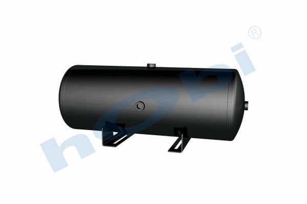Air Tank Ø276 L:740 Steel Body With Bracket UN Lt:80 Black (RAL9005)