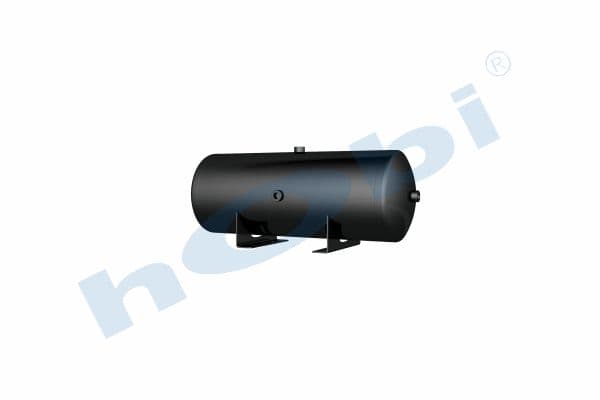 Air Tank Ø276 L:750 Steel Body With Bracket UN Lt:40 Black (RAL9005)