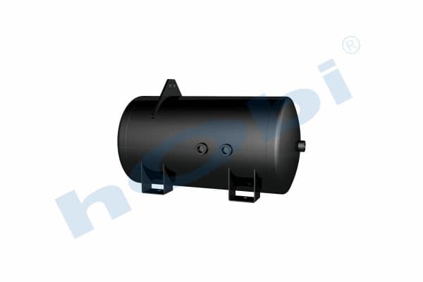 Air Tank Ø300 L:579 Steel Body With Bracket DF Lt:36 Grey (RAL7010)