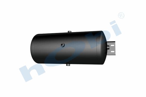 Air Tank Ø300 L:716 Steel Cover With Bracket UN Lt:50 Black (RAL9005)
