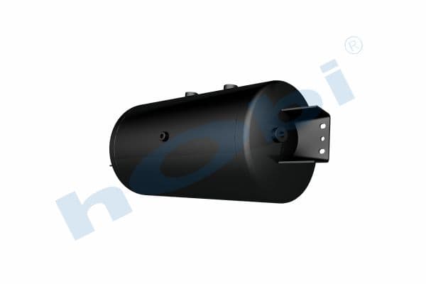 Air Tank Ø300 L:613 Steel Cover With Bracket UN Lt:50 Black (RAL9005)