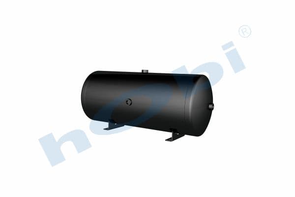 Air Tank Ø300 L:716 Steel Body With Bracket UN Lt:50 Black (RAL9005)