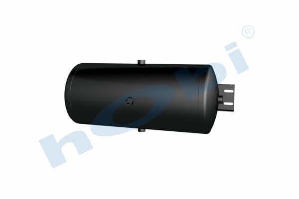 Air Tank Ø300 L:700 Steel Cover With Bracket UN Lt:50 Black (RAL9005)