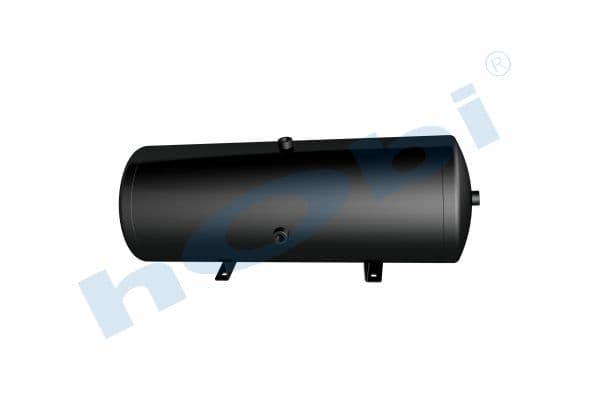 Air Tank Ø300 L:854 Steel Body With Bracket UN Lt:60 Black (RAL9005)