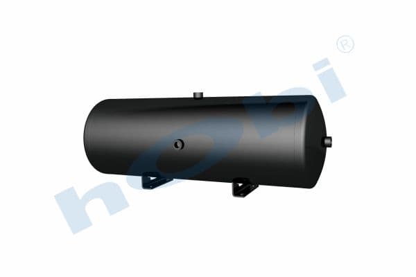 Air Tank Ø300 L:888 Steel Body With Bracket UN Lt:58 Black (RAL9005)