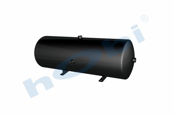 Air Tank Ø300 L:878 Steel Body With Bracket UN Lt:60 Black (RAL9005)