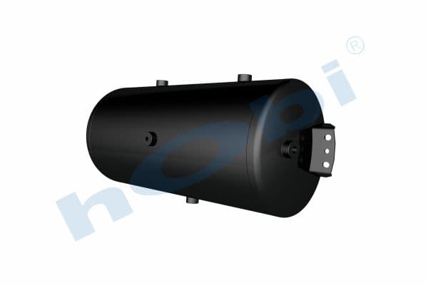 Air Tank Ø310 L:687 Steel Cover With Bracket UN Lt:47 Black (RAL9005)