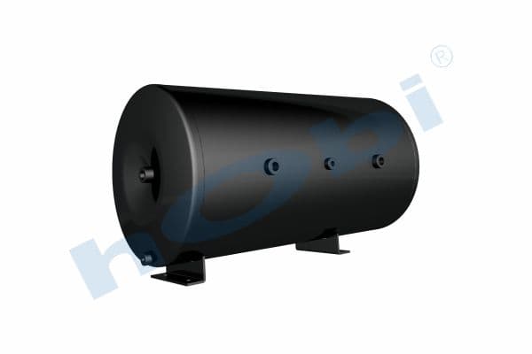 Air Tank Ø360 L:682 Steel Body With Bracket UN Lt:69 Black (RAL9005)