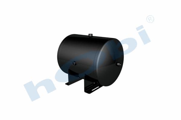 Air Tank Ø396 L:564 Steel Body With Bracket UN Lt:60 Black (RAL9005)