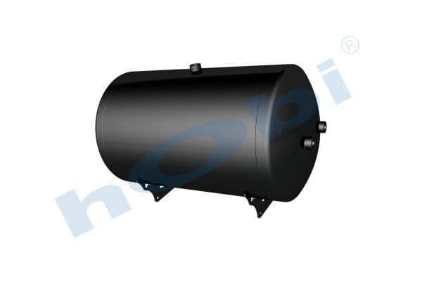 Air Tank Ø396 L:714 Steel Body With Bracket SH Lt:80 Dark Grey (RAL7016)