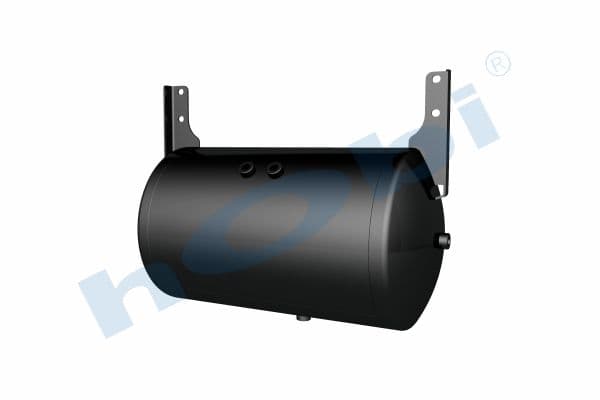 Air Tank Ø396 L:722 Steel Cover With Bracket SH Lt:80 Black (RAL9005)