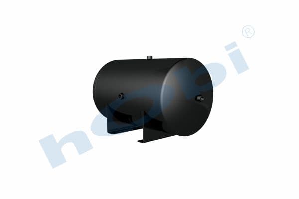 Air Tank Ø396 L:722 Steel Body With Bracket UN Lt:80 Black (RAL9005)