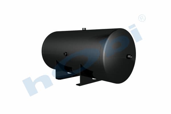 Air Tank Ø396 L:893 Steel Body With Bracket UN Lt:100 Black (RAL9005)