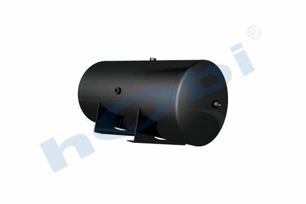 Air Tank Ø396 L:887 Steel Body With Bracket UN Lt:100 Black (RAL9005)