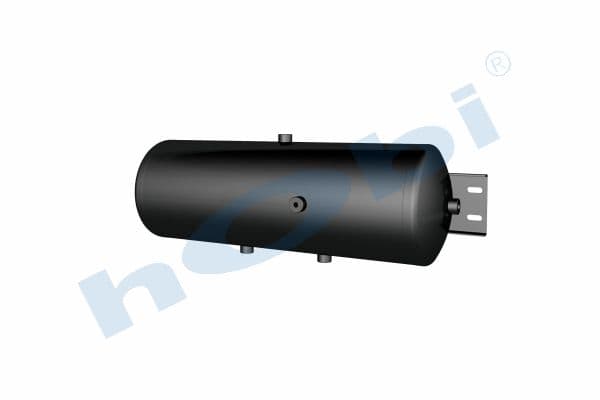 Air Tank Ø246 L:745 Steel Cover With Bracket Lt:36 Black (RAL9005)