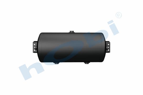 Hava Tankı, Ø300 L:685,8 Çelik, Kapak Braketli, Lt:50 Siyah (RAL9005)