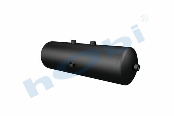 Hava Tankı, Ø200 L:668 Çelik, Lt:20 Siyah (RAL9005)
