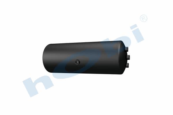 Hava Tankı, Ø250 L:685 Çelik, Lt:30 Siyah (RAL9005)
