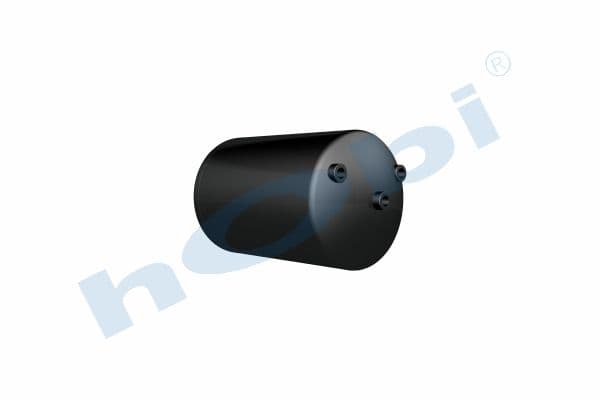 Air Tank Ø276 L:463 Steel Lt:25 Black (RAL9005)