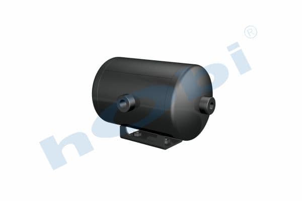 Air Tank Ø154 L:254 Steel Body With Bracket Lt:4 Black (RAL9005)