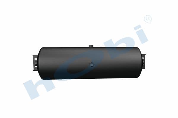 Hava Tankı, Ø246 L:800 Çelik, Kapak Braketli, Lt:38 Siyah (RAL9005)
