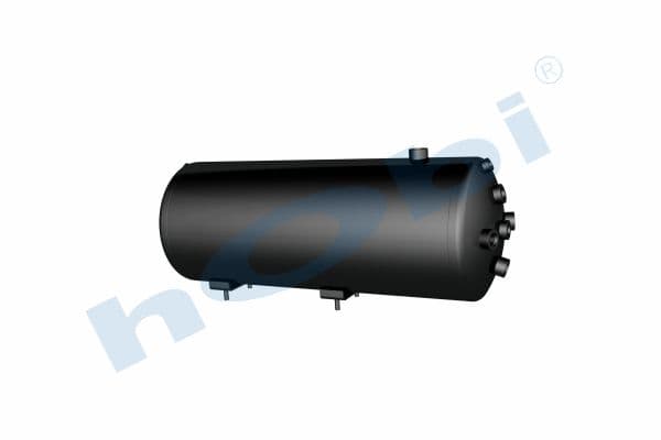 Air Tank Ø259 L:698 Steel Body With Bracket Lt:33 Black (RAL9005)