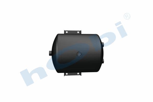 Air Tank, Ø276 L:362 Steel, Body With Bracket, Lt:20 Black (RAL9005)