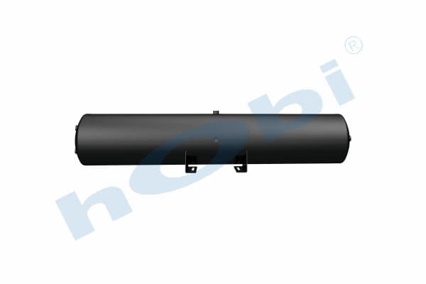 Hava Tankı, Ø276 L:1479 Çelik, Gövde Braketli, Lt:85 Siyah (RAL9005)