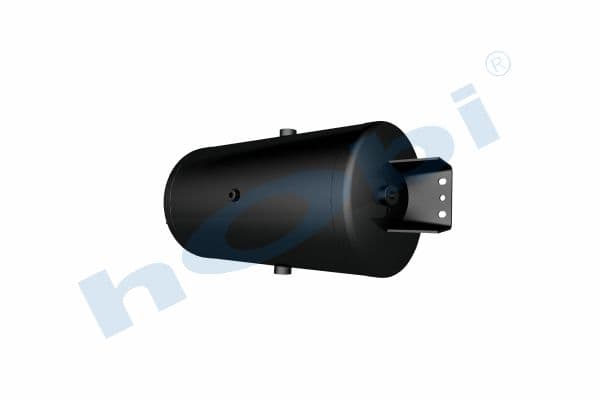 Air Tank Ø300 L:621 Steel Cover With Bracket Lt:50 Black (RAL9005)