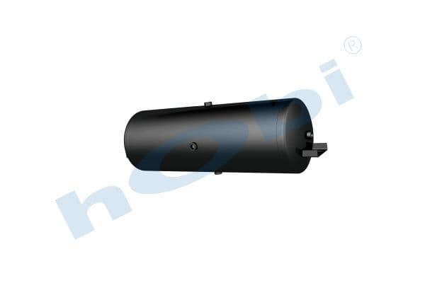 Air Tank Ø300 L:882 Steel Cover With Bracket Lt:60 Black (RAL9005)
