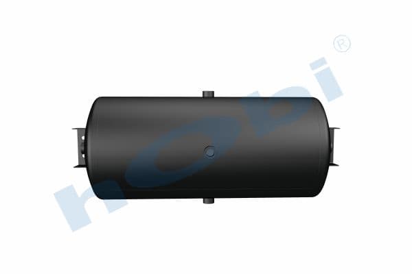Hava Tankı, Ø310 L:728 Çelik, Kapak Braketli, Lt:50 Siyah (RAL9005)