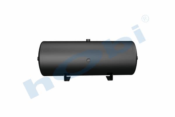 Hava Tankı, Ø310 L:867 Çelik, Gövde Braketli, Lt:60 Siyah (RAL9005)