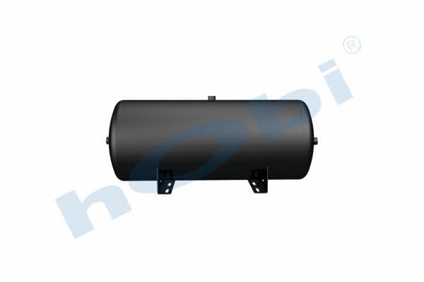 Hava Tankı, Ø350 L:873 Çelik, Gövde Braketli, Lt:80 Siyah (RAL9005)