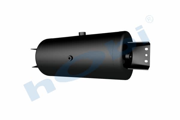 Air Tank Ø246 L:570 Steel Cover With Bracket Lt:25 Black (RAL9005)
