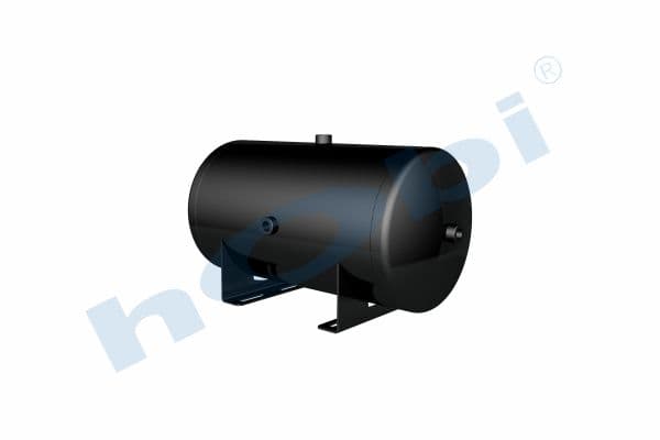 Air Tank Ø310 L:603 Steel Body With Bracket Lt:40 Black (RAL9005)