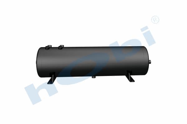 Air Tank, Ø246 L:900 Steel, Body With Bracket, Lt:40 Black (RAL9005)