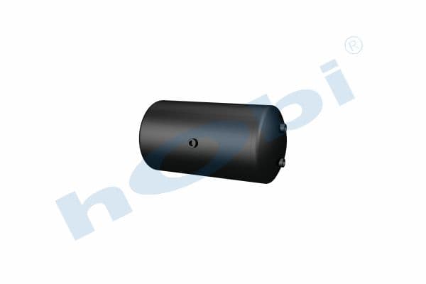 Air Tank, Ø276 L:545 Steel, Lt:30 Black (RAL9005)