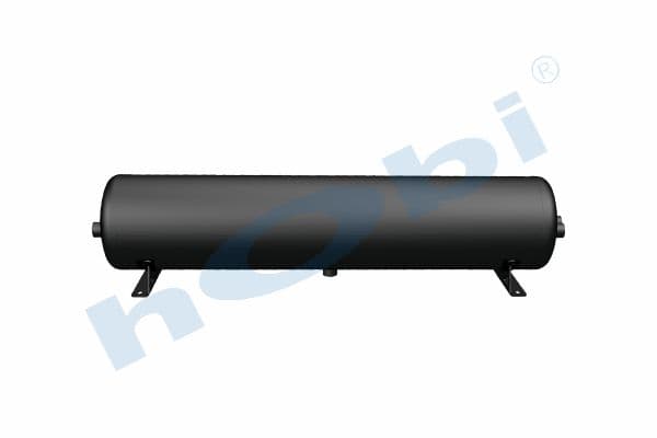 Air Tank, Ø206 L:980 Steel, Body With Bracket, Lt:30 Black (RAL9005)